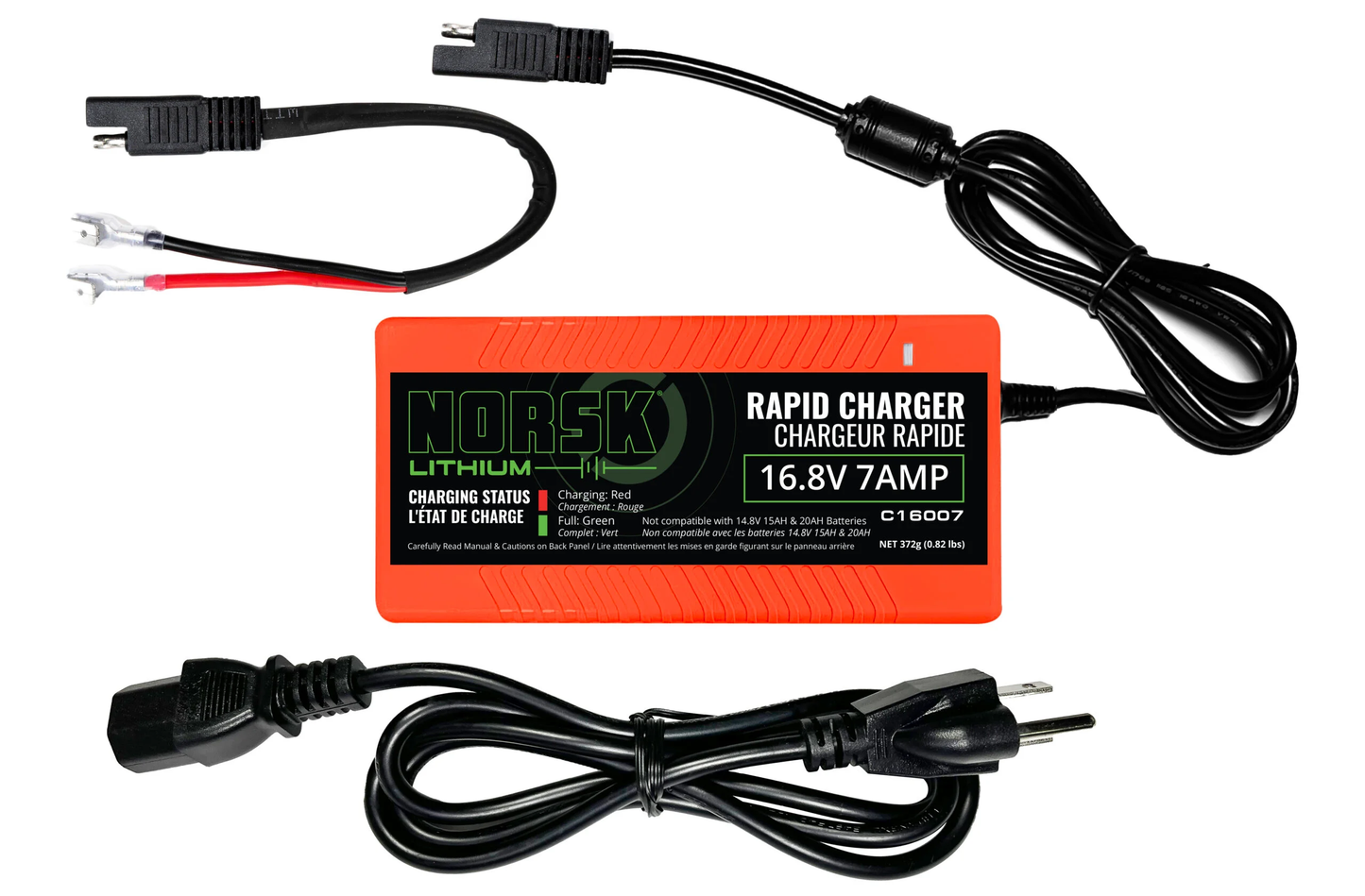 Norsk C16007, 16.8V 7A Rapid Lithium-Ion Charger with SAE Harness