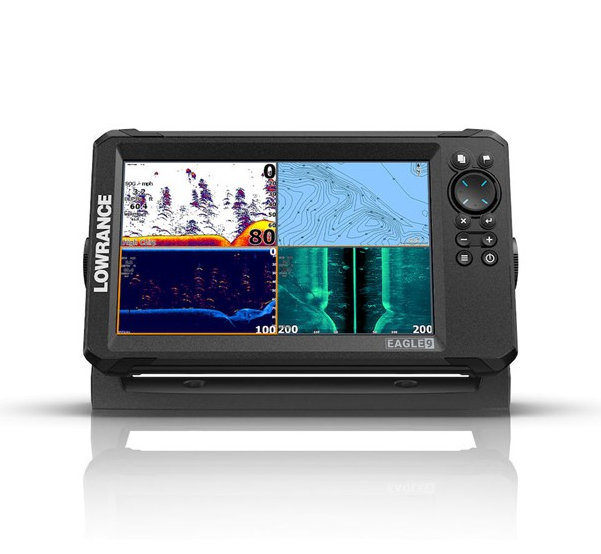 Lowrance Eagle-9 TripleShot™ HD Transducer, 9" IPS screen, included C-MAP® Discover microSD charts