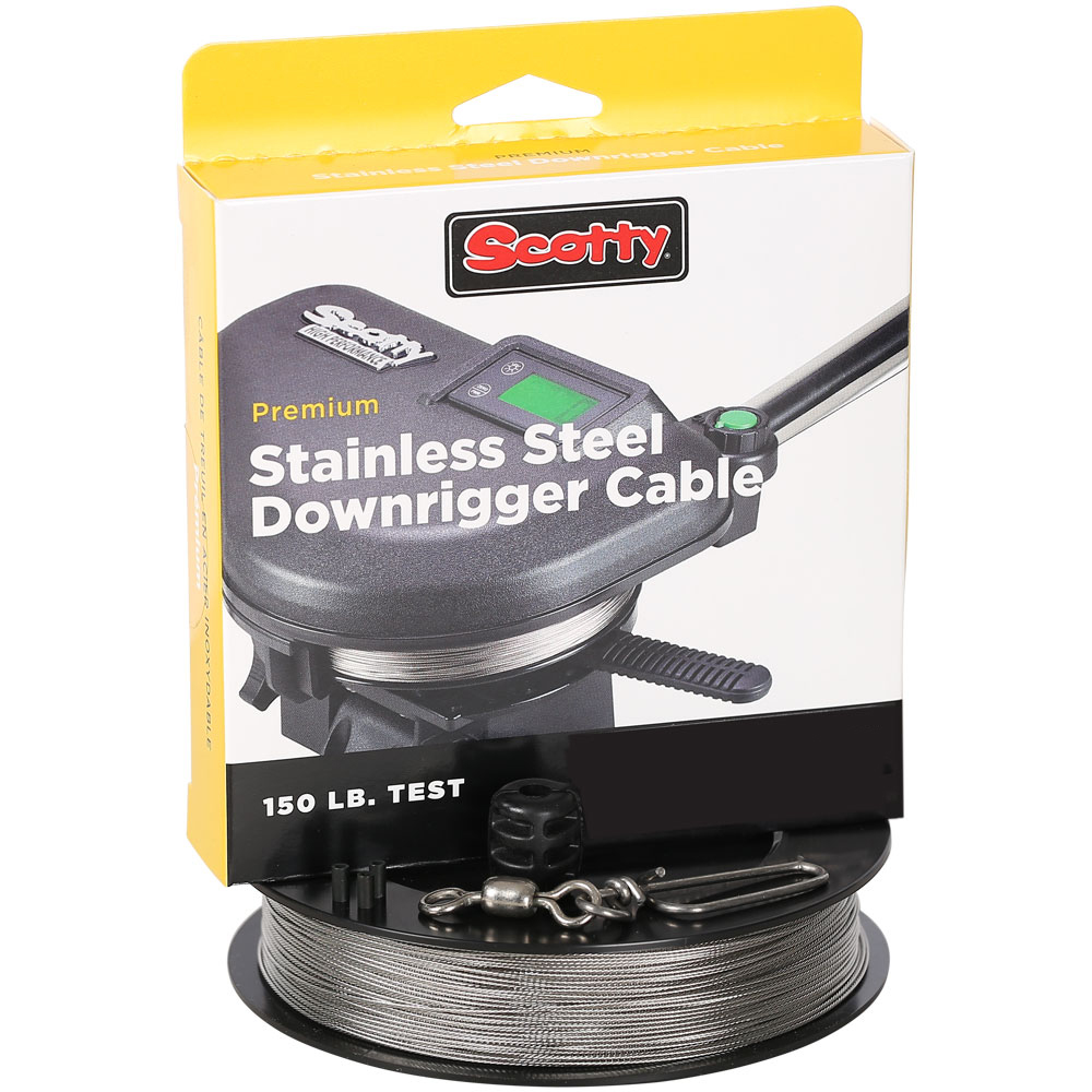 thumbnail image 2 of Scotty 200-Foot Spool Of 150lb Test Stainless Steel Downrigger Cable 2 of 10