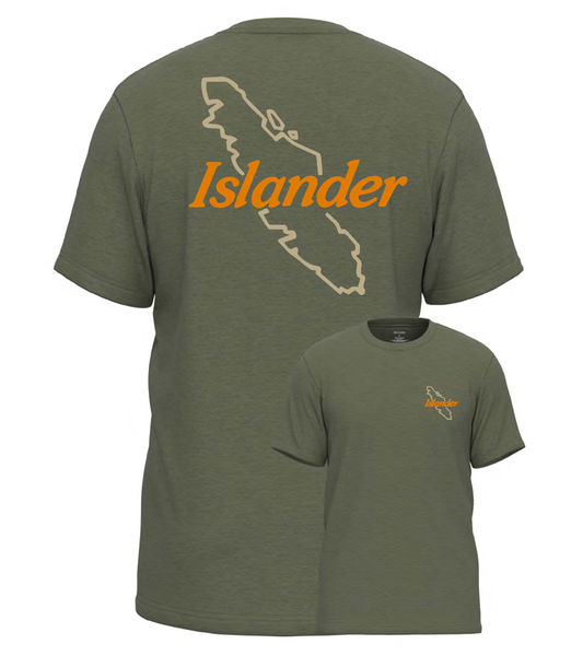 Islander Short Sleeve Duo-Tone Logo Tee