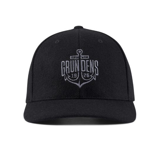 Grundens Logo Anchor Wool Trucker
