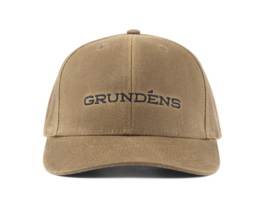 Grundens Wordmark Waxed Trucker Cap