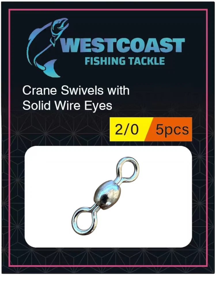 Westcoast Crane Nickel-Plated Swivels - 5 Packs