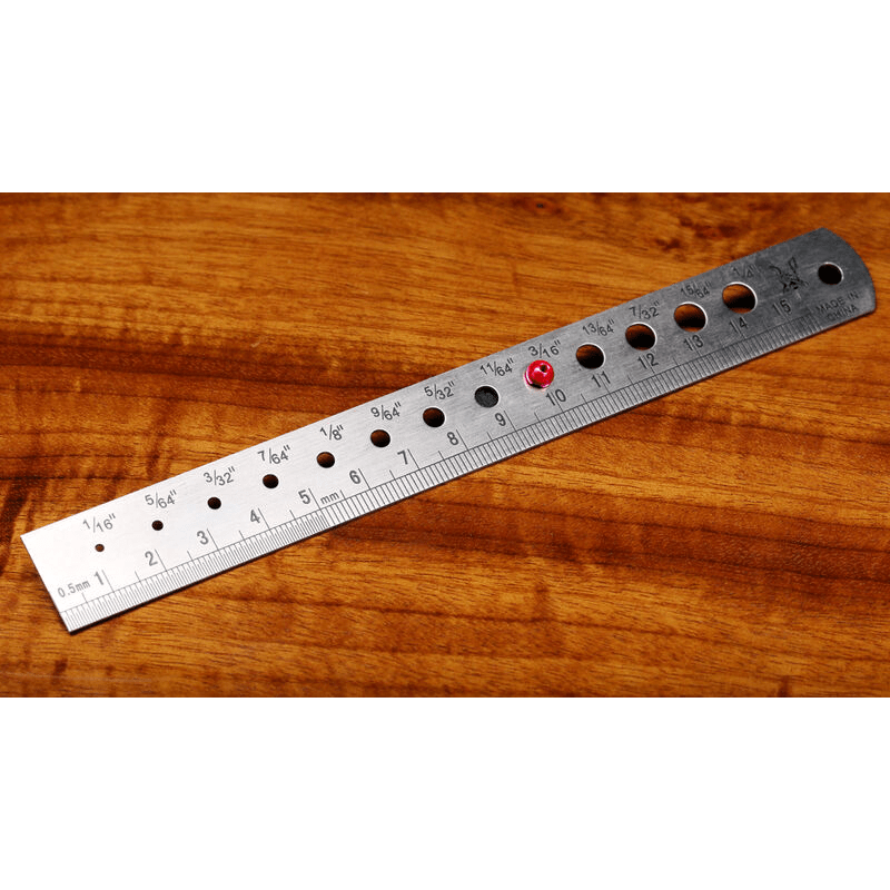 Hareline Bead Sizer and Measuring Ruler – Pacific Angler