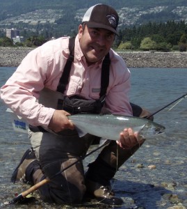 Andre with a nice coho!