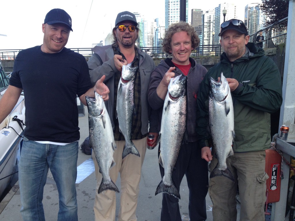 Eddie's guests with a nice haul at the end of the day!