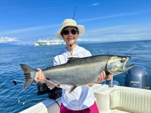Vancouver_saltwater_salmon_fishing_Gabriola_Entrance_chinook_Aug'23